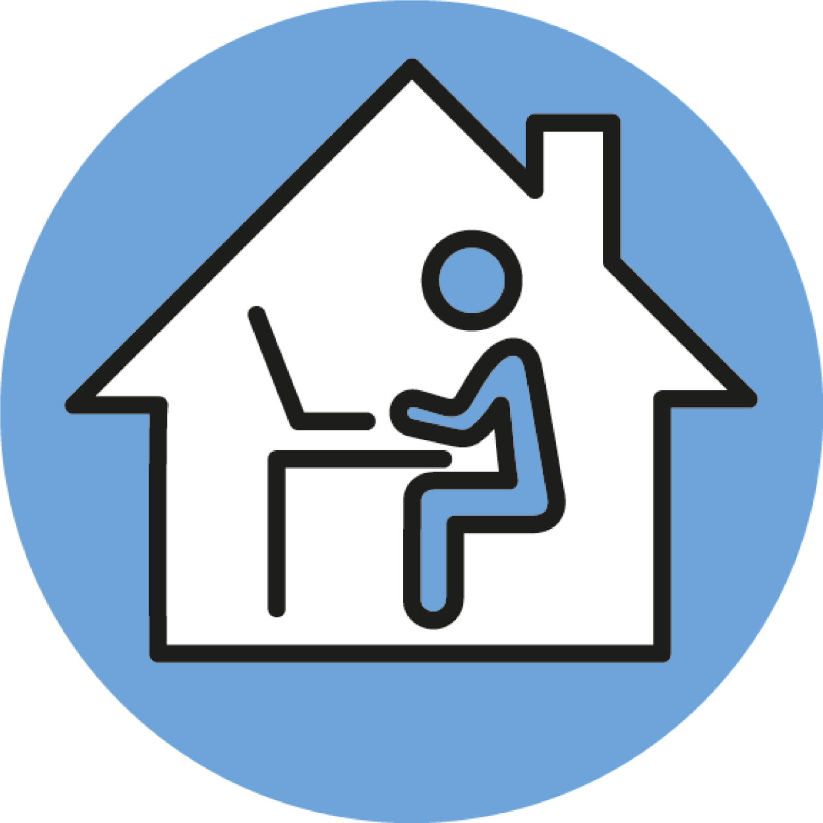 Icon: Arbeiten, wo Sie wollen!