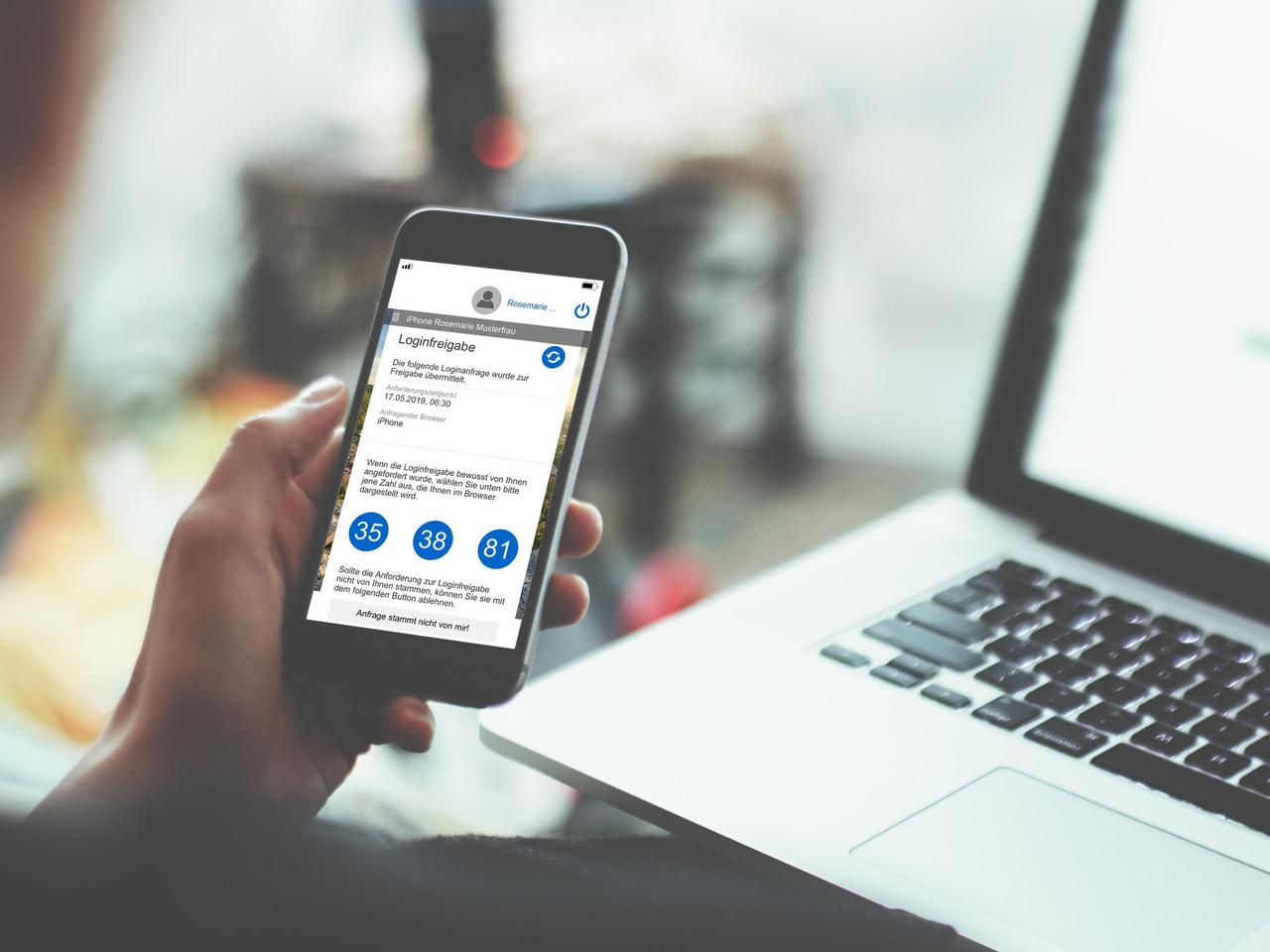 Freigabe einer Überweisung im Internetbanking mit der HYPO NOE ID App