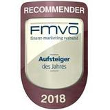 FMVÖ Aufsteiger des Jahres Award Logo in Form eines Schildes