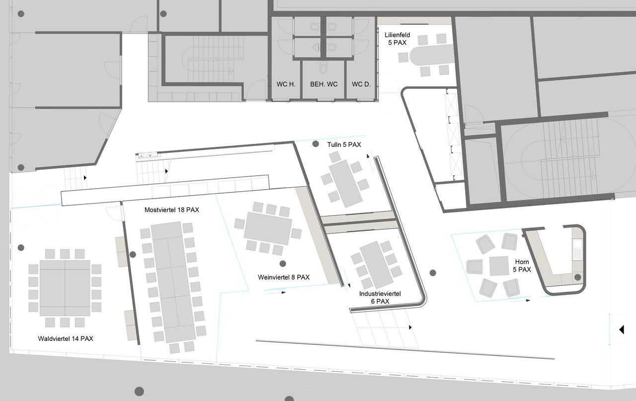 Konferenzzentrum Erdgeschoss Übersichtsplan