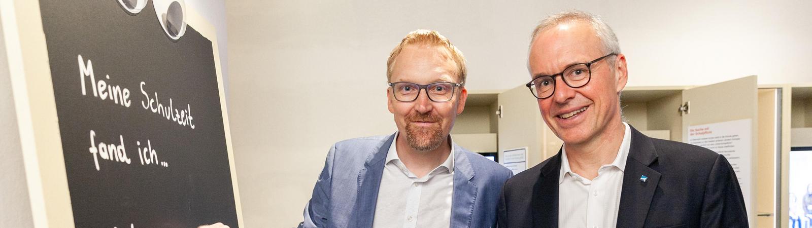 Peter Fritz, Geschäftsführer der Schallaburg, und HYPO NOE Vorstand Wolfgang Viehauser
