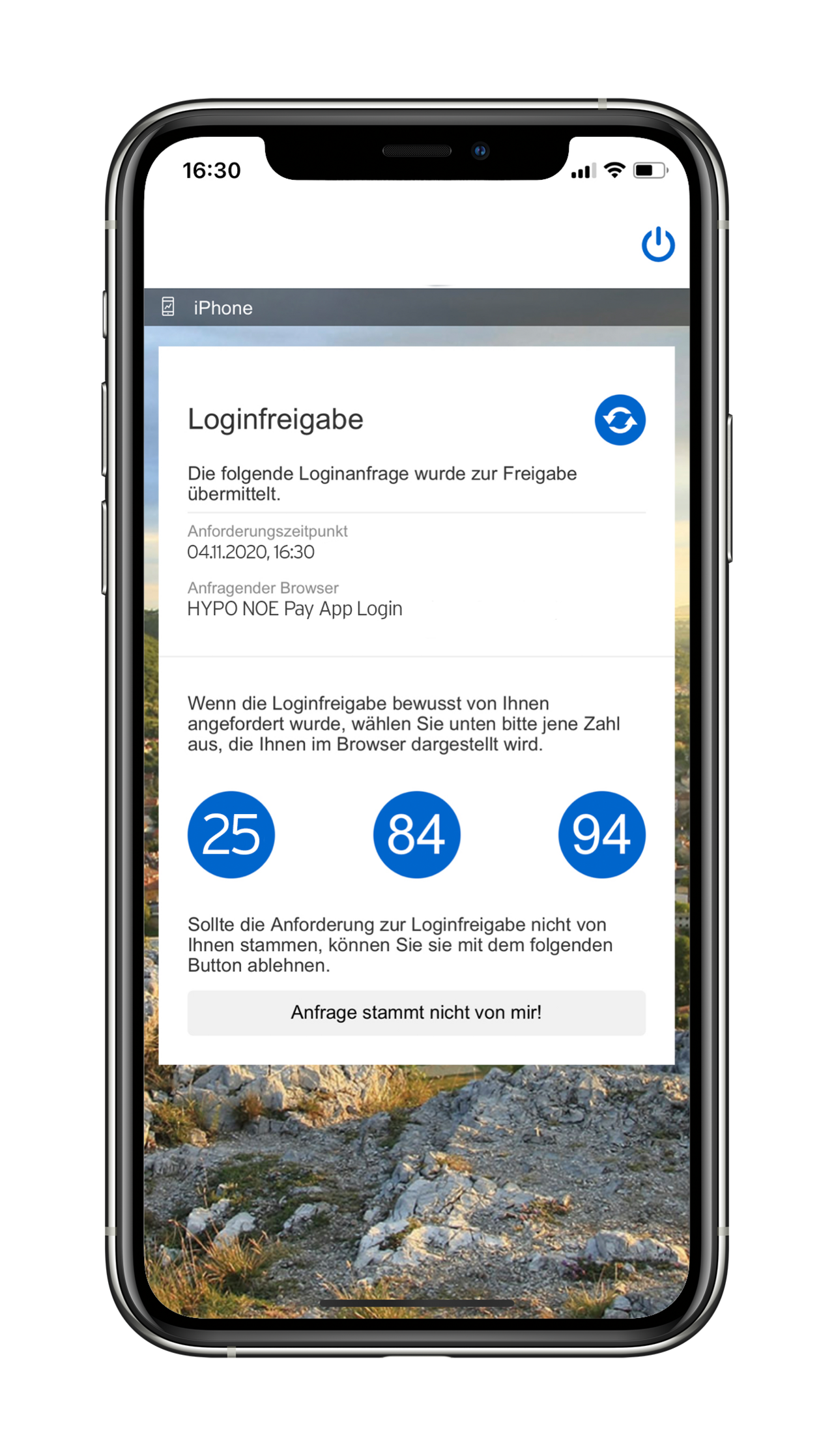 HYPO NOE Pay App Loginfreigabe