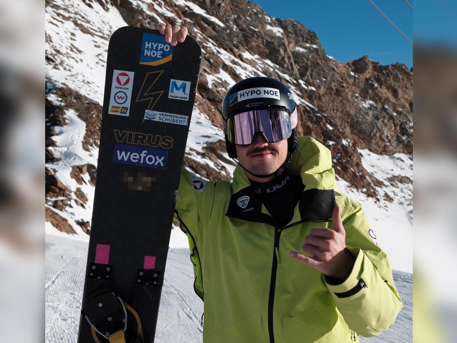Snowboarder Dominik Burgstaller ist HYPO NOE Sponsoringpartner.