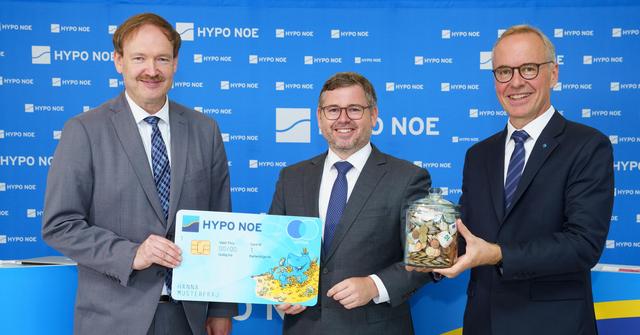 Prof. Christian Helmenstein, LR Ludwig Schleritzko, Vorstand Wolfgang Viehauser